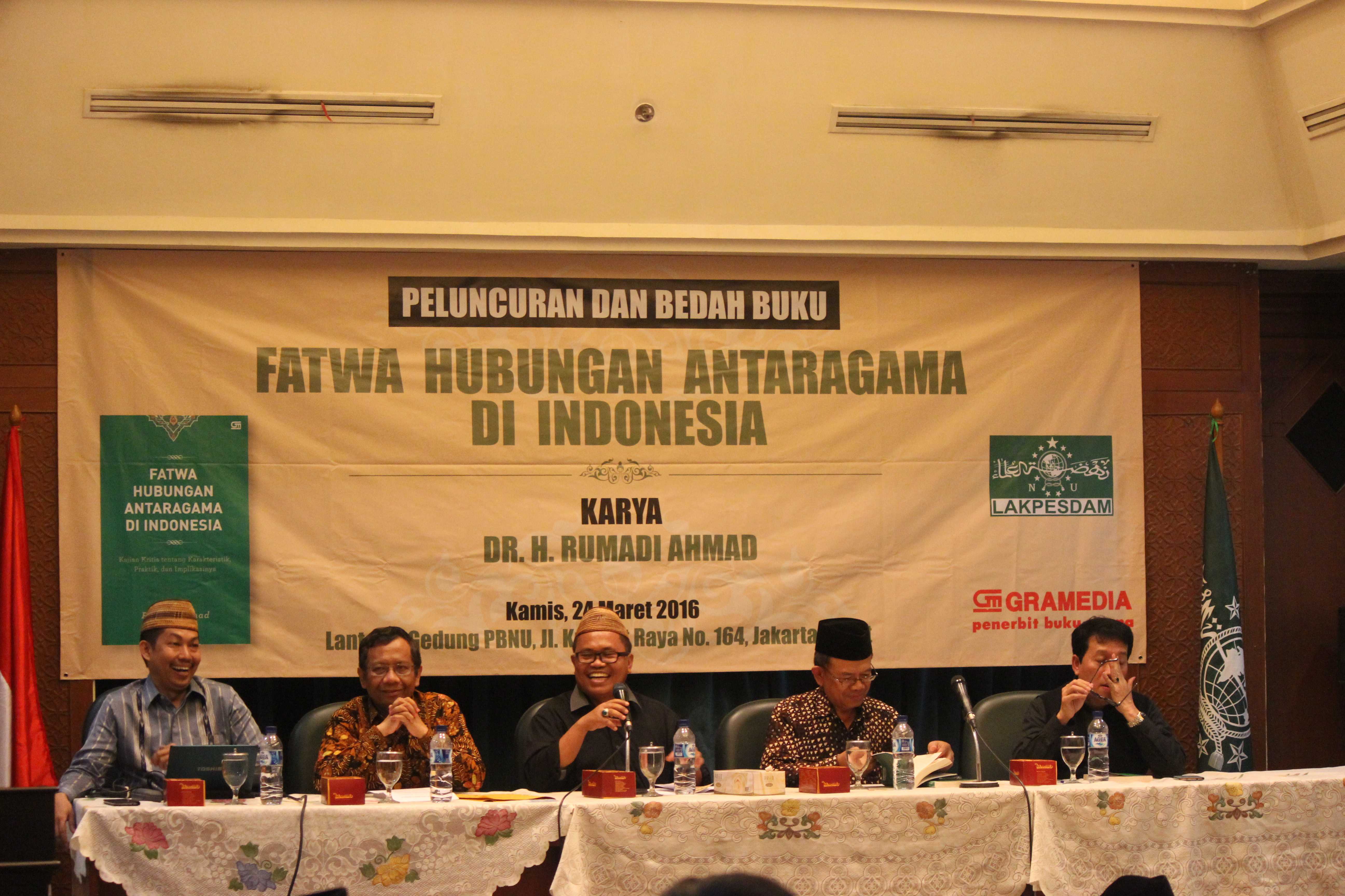 Lakpesdam PBNU Luncurkan Buku Fatwa Hubungan Antaragama di Indonesia
